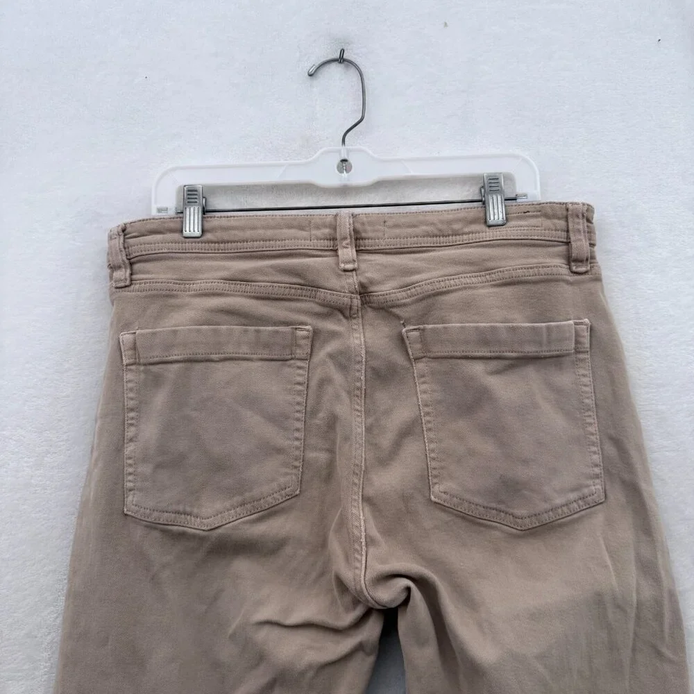 Revtown Sharp Pants Mens 35x34 (34x33) Beige Straight Leg Stretch